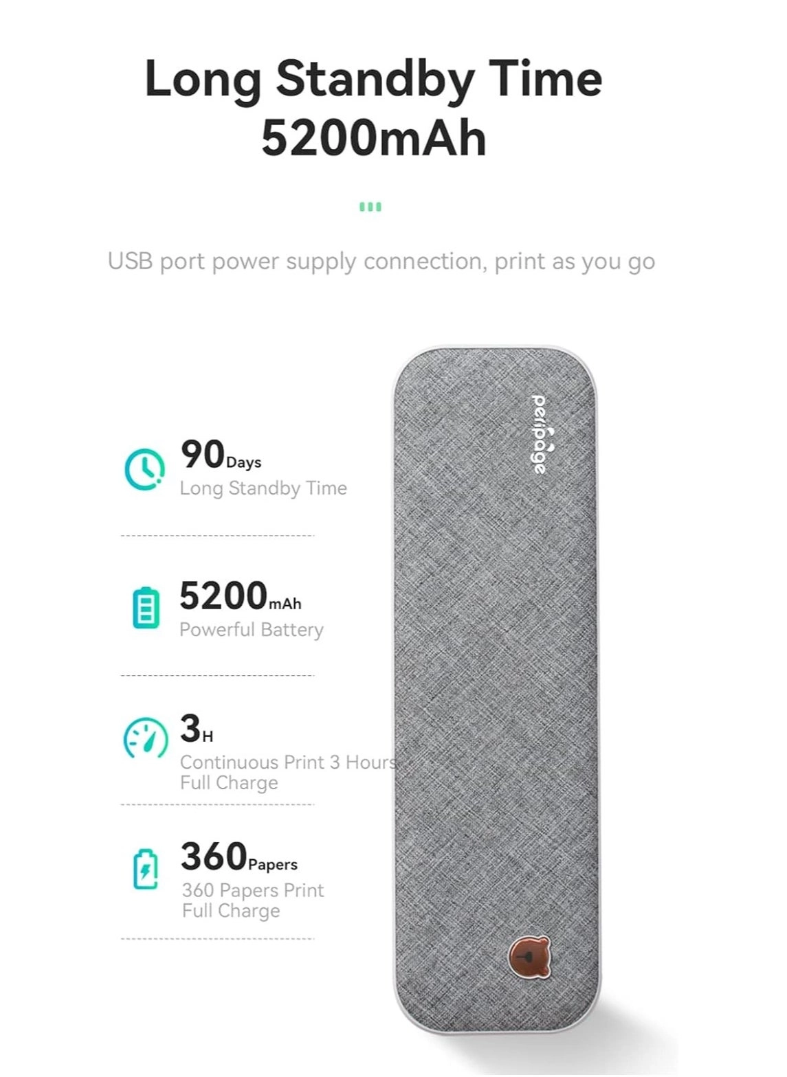 Paper Printer A40 - Thermal Bluetooth