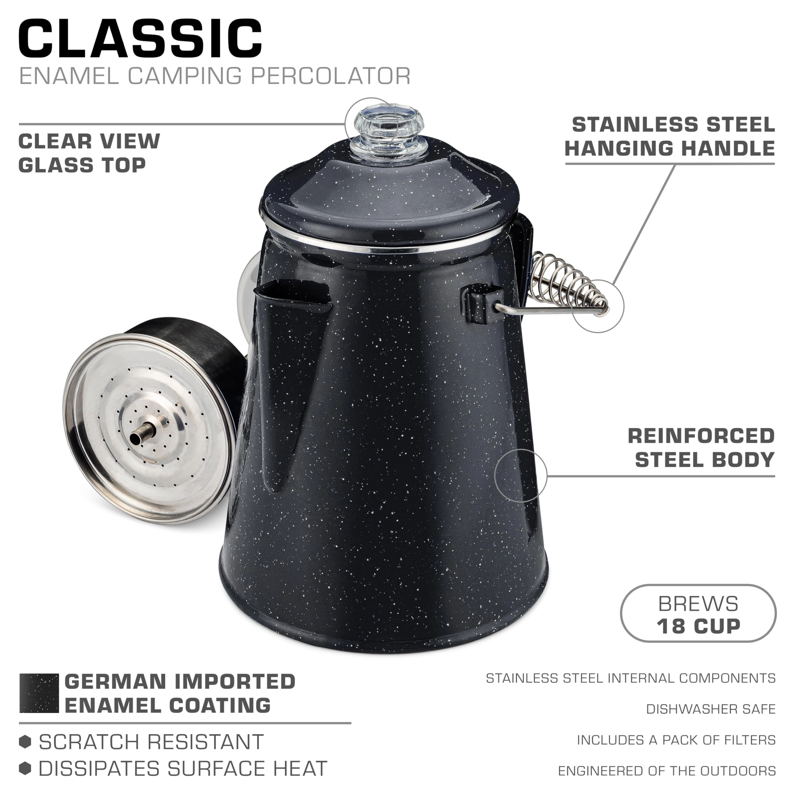 Classic - 18 Cups Percolator