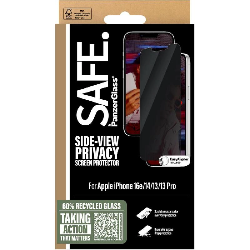 Safe Tempered Glass Screen Protector for iPhone 17e/iPhone 16e/iPhone 14/iPhone 13