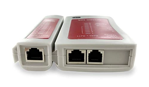 Network Cable Tester - RJ-11 RJ-12 RJ-45 Straight Crossover