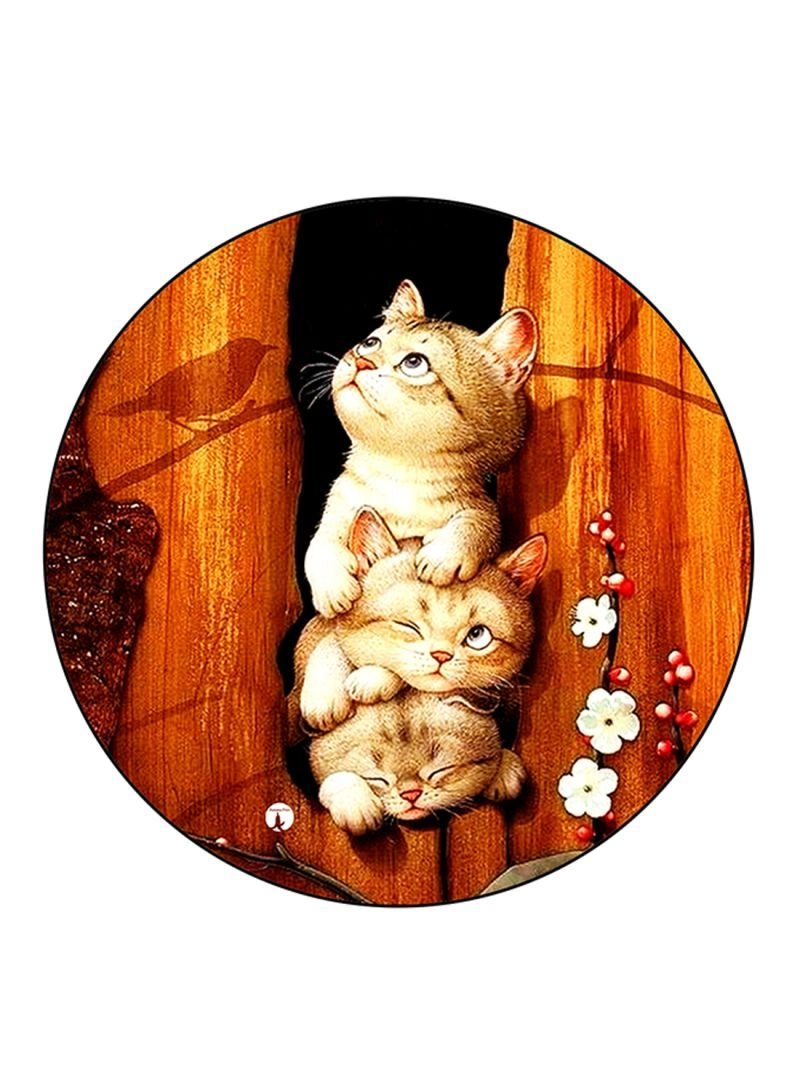 Cat Theme Printed Mouse Pad