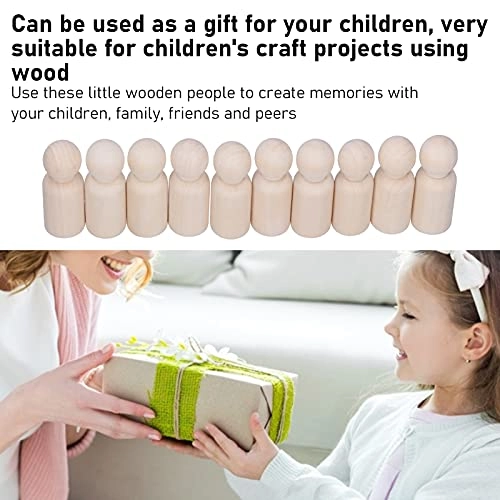 Wooden Peg Figure - 10 pieces