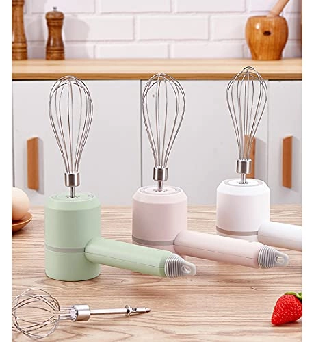 Hand Mixer - USB Rechargeable 3 Speed Pink