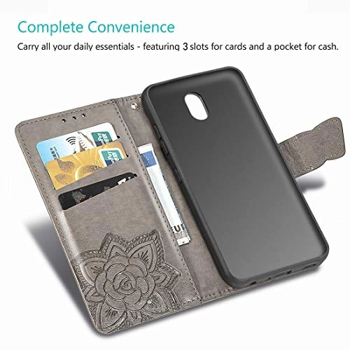 Butterfly Love Flower Embossed Horizontal Flip Leather Case for LG K30 2019