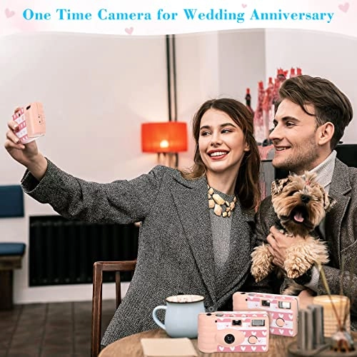 Disposable Camera - 3 Pack 35mm Pink with Flash