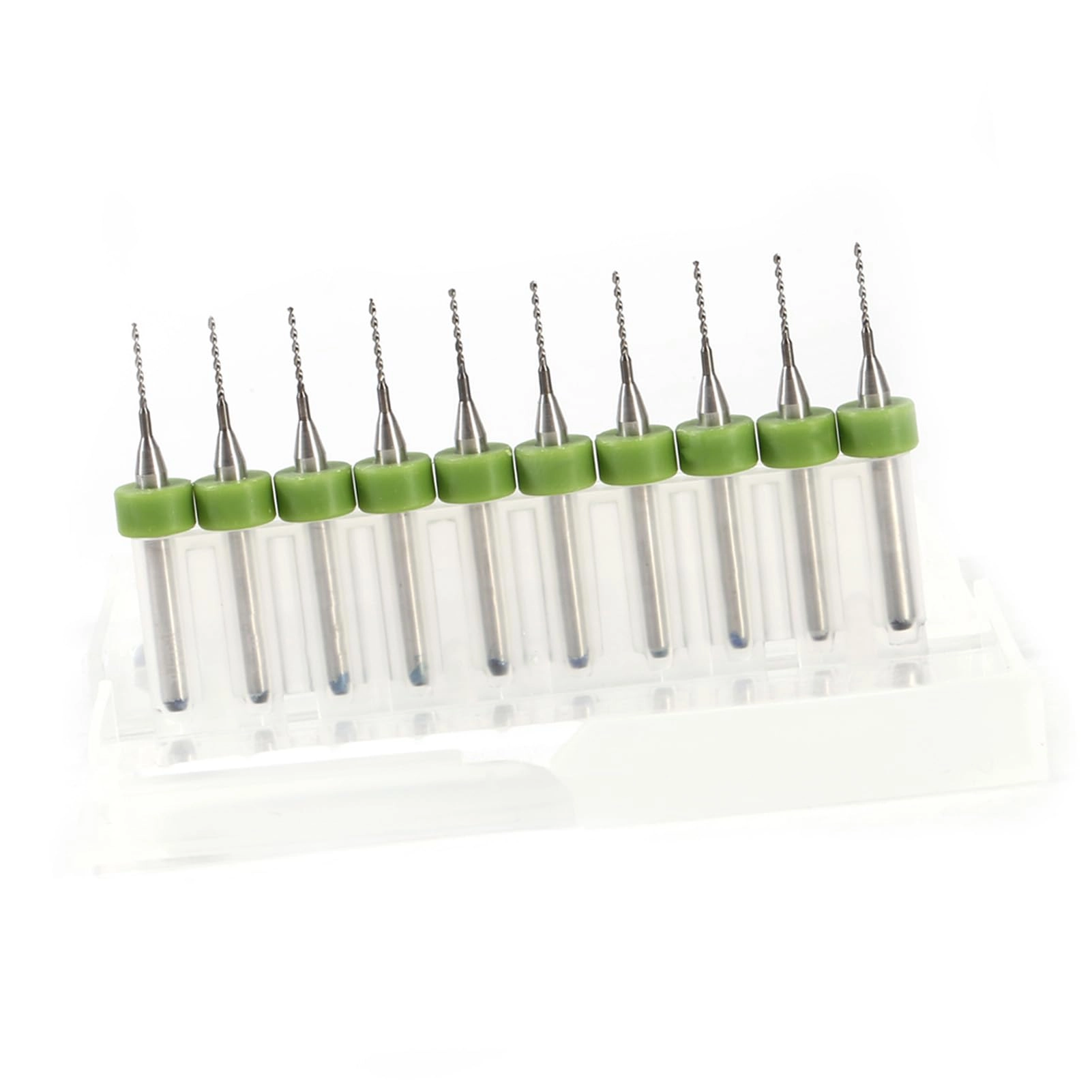 Eacam Micro Drill Bits - Tungsten Steel White Steel 10pcs 0.7mm