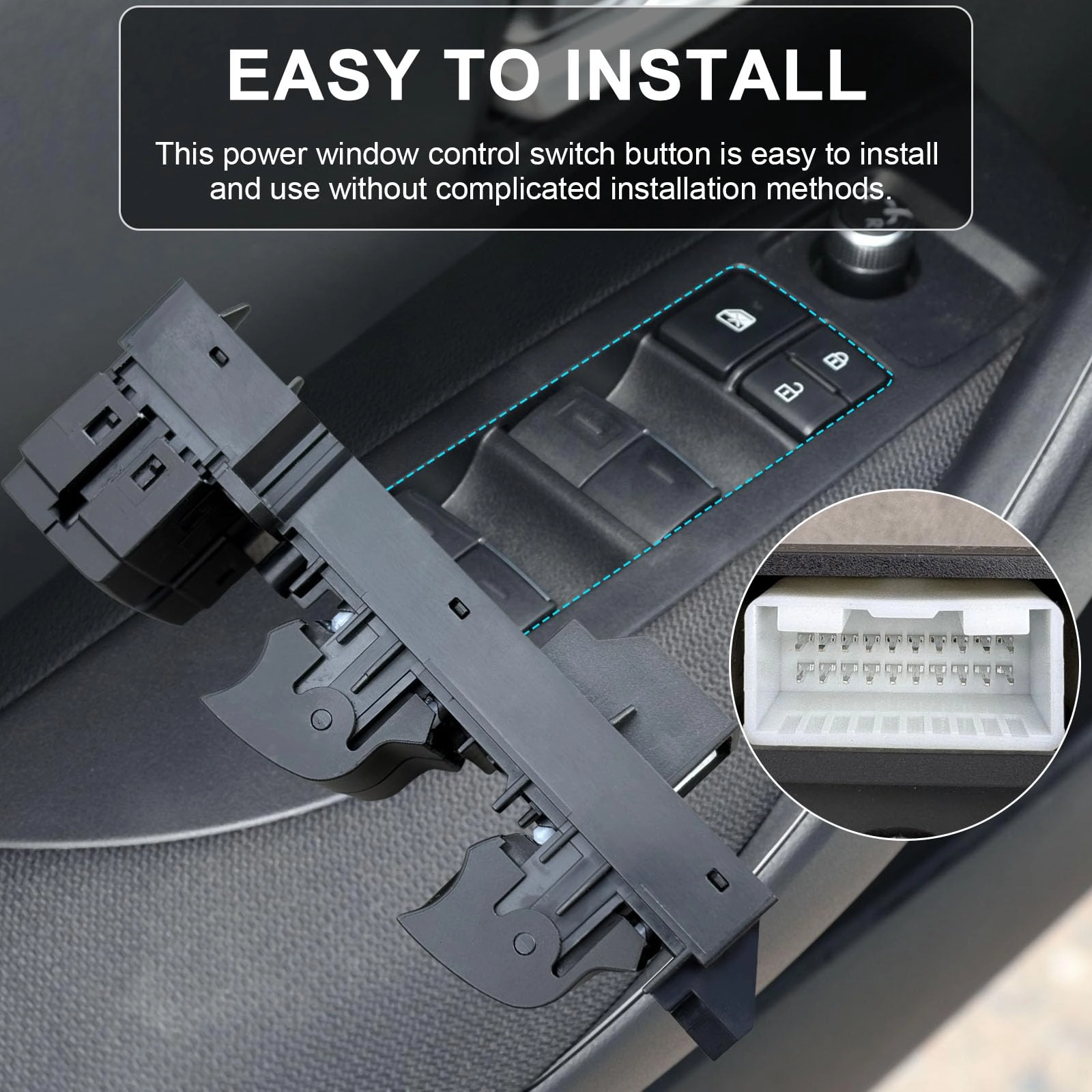 Power Window Switch Assembly - Driver Side Master Control with Installation Tool