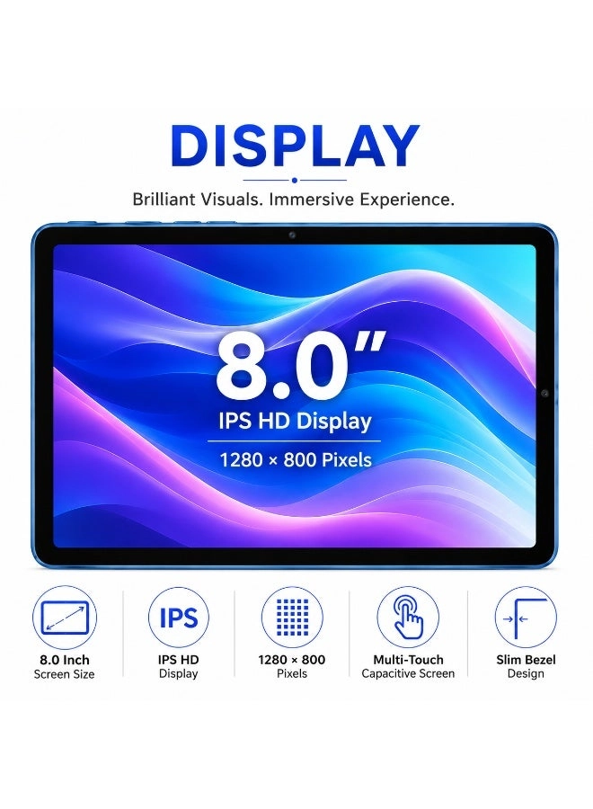 Tab M136 8" 5G 8GB RAM 512GB