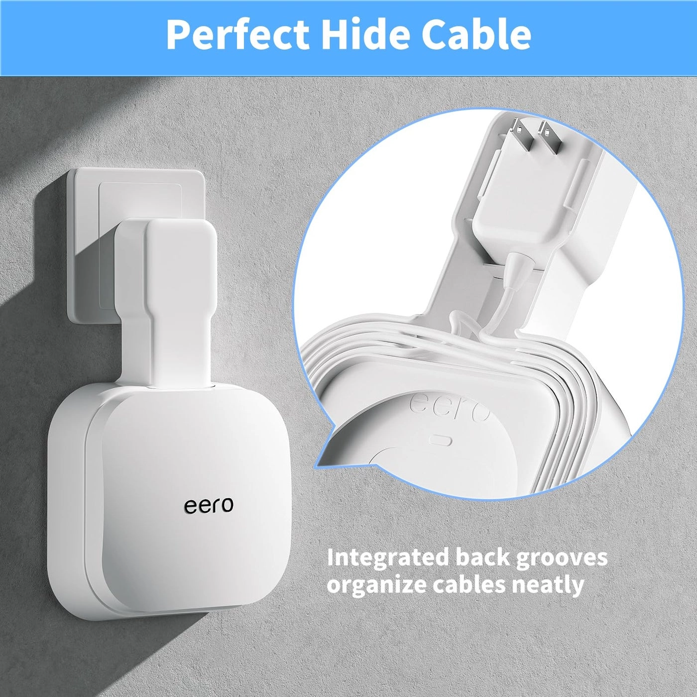 Outlet Wall Mount Holder - 1 Pack eero Pro 6e/Pro 6 Mesh Wi-Fi System