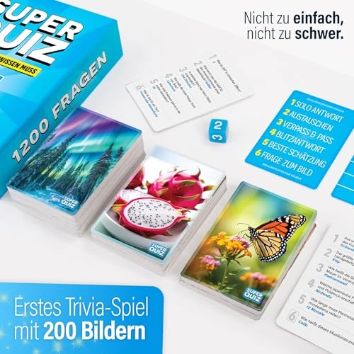 Super Quiz - 1200 Questions Trivia Cards (German)