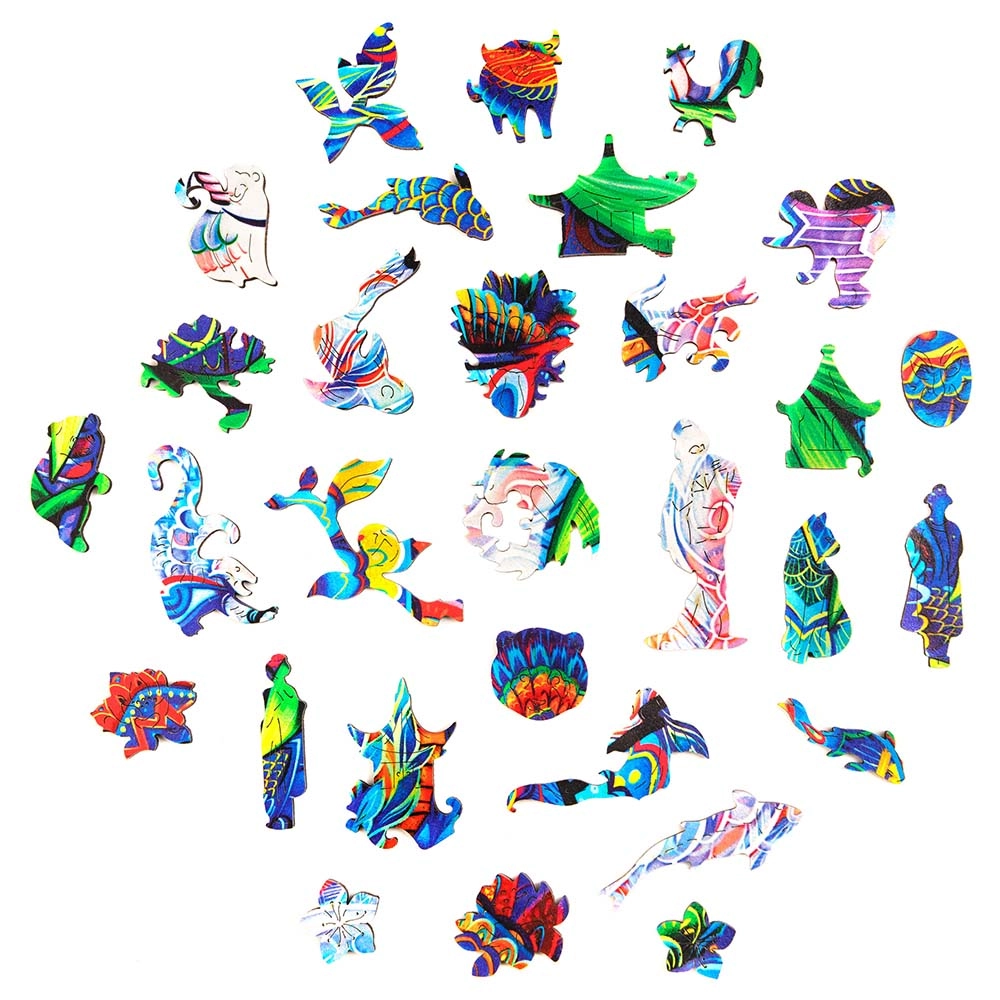 Serious Panda Wooden Puzzle (4107390-PANDA_KS) - 318 pcs