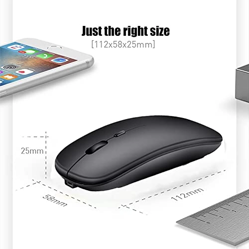 Slim Rechargeable Wireless Mouse - Wireless