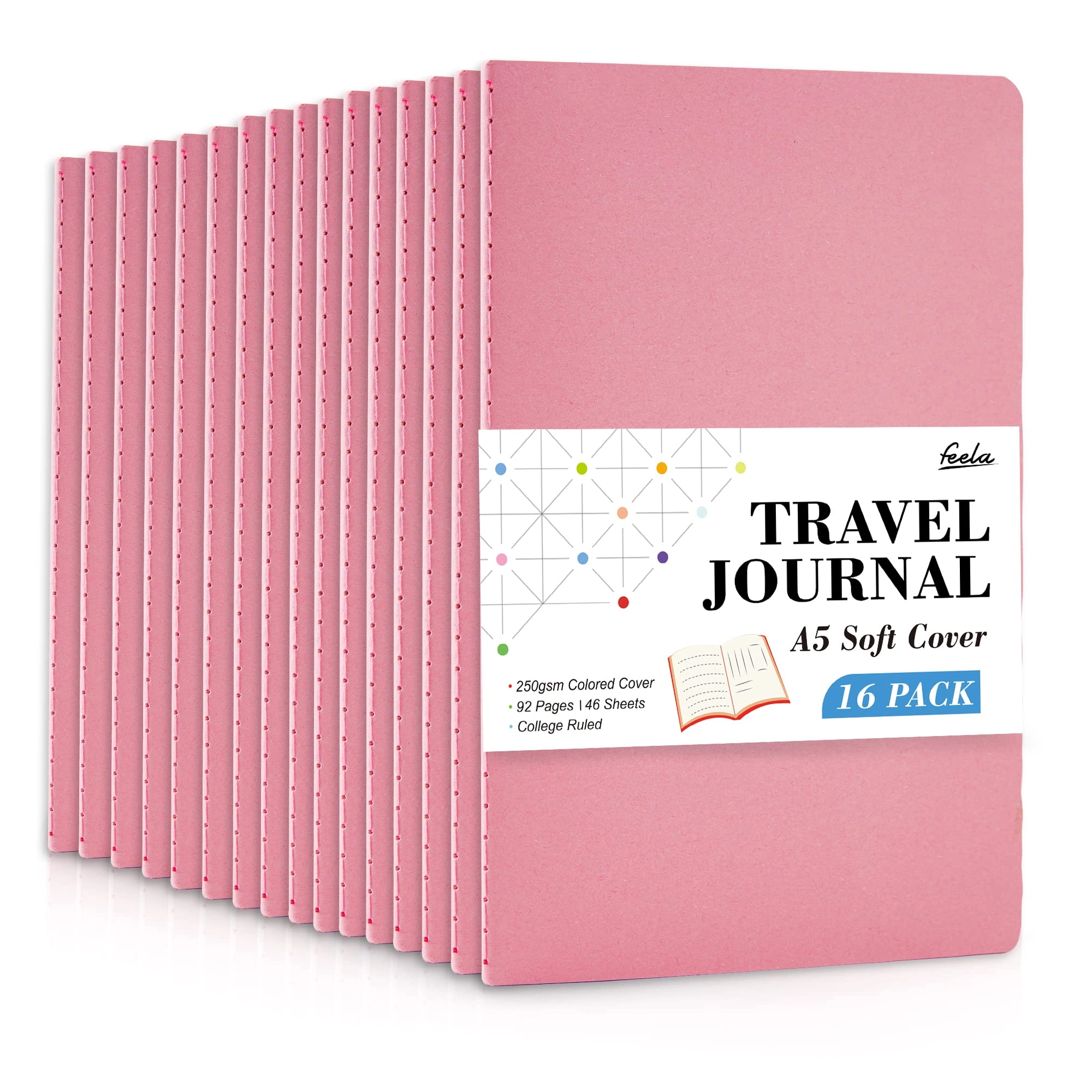 feela Soft Cover Notebooks A5 Softcover - Blank 46 Sheets