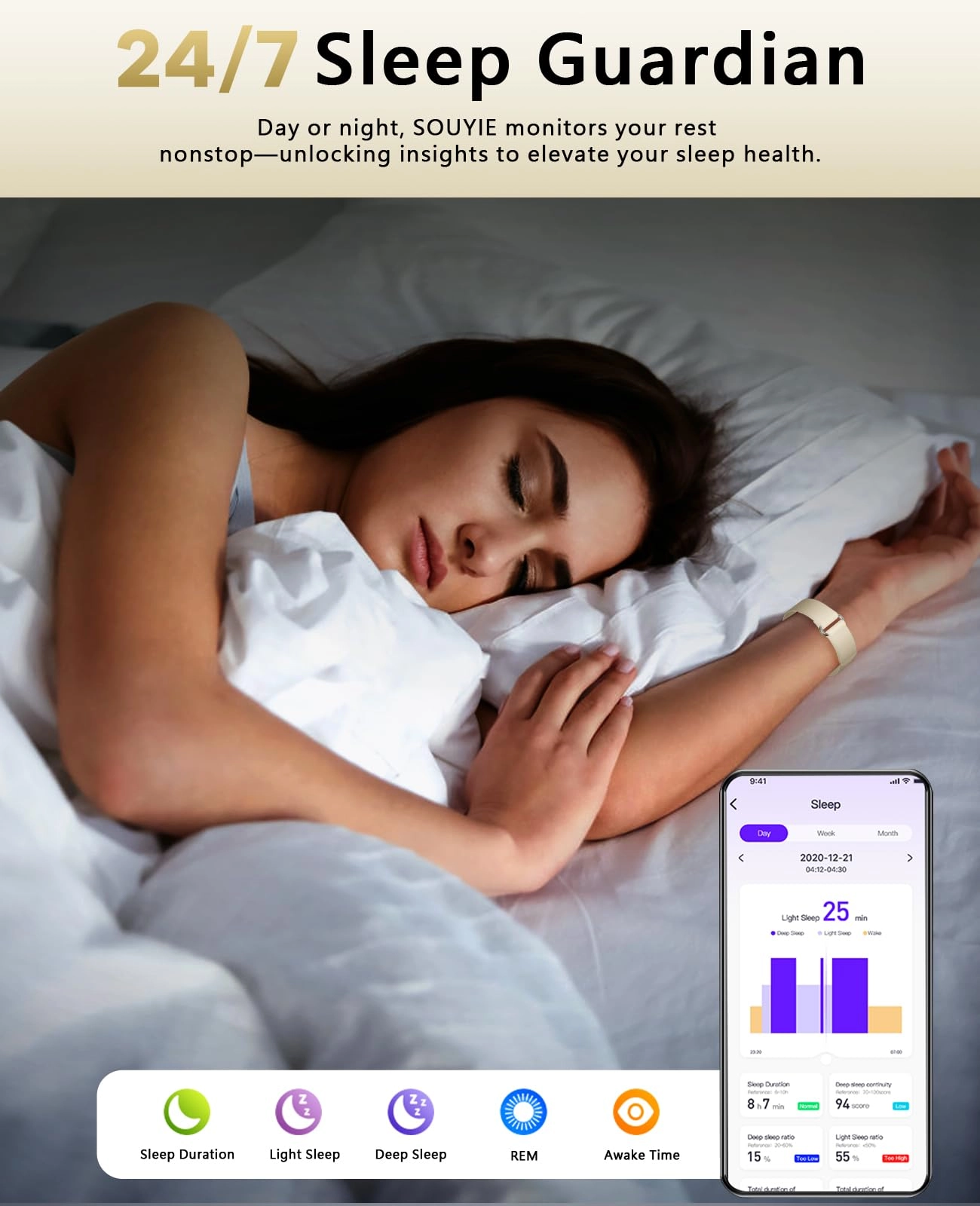 DS10 - 170+ Sports Modes 24H Sleep Tracker