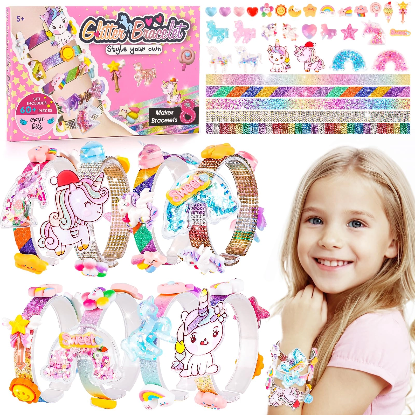 Friendship Bracelet Making Kit - Girls 5-12 Butterfly&Flower