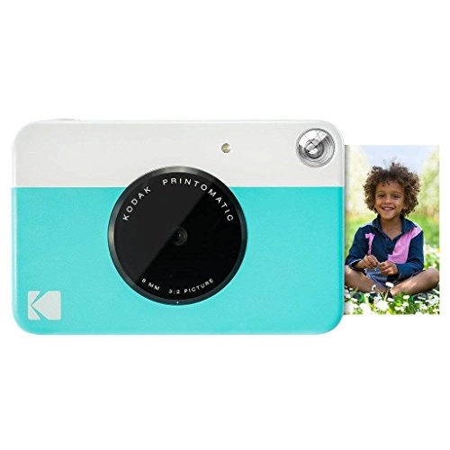 Printomatic Instant Camera + Zink Paper + Deluxe Case + Photo Album + Hanging Frames + Comfortable Neck Strap
