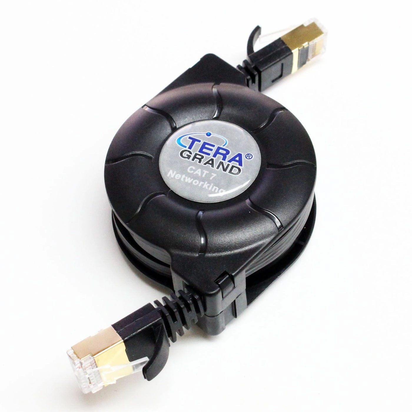Tera Grand Cat-7 Retractable Cable - 1.5Meter (4.9 Ft.)