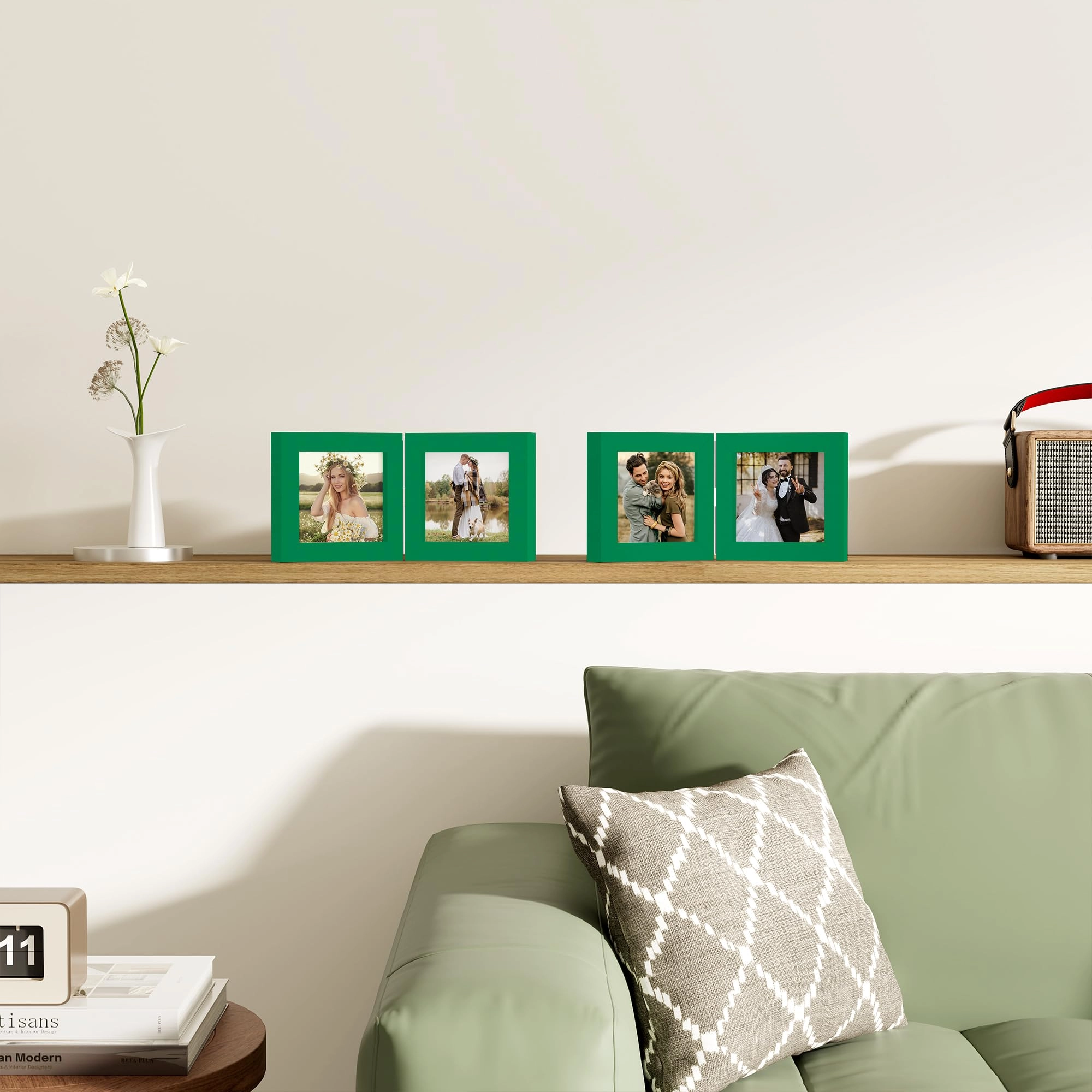 Double Picture Frame - 4x4 2.0 Count
