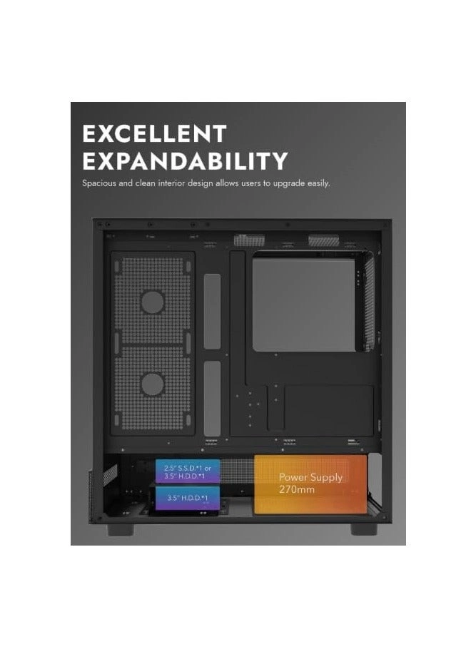 DPX90 - Tempered Glass Panels Mid Tower