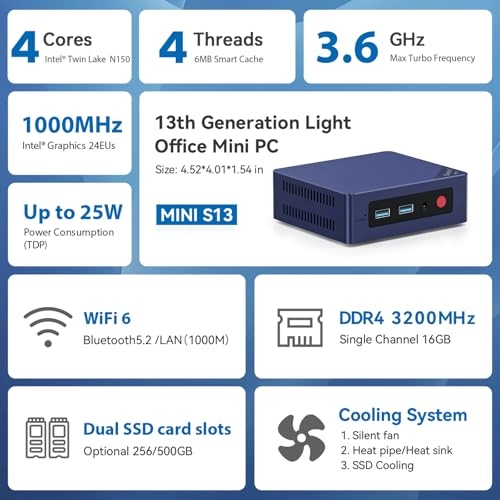 MINI S13 - N150 16GB 500GB