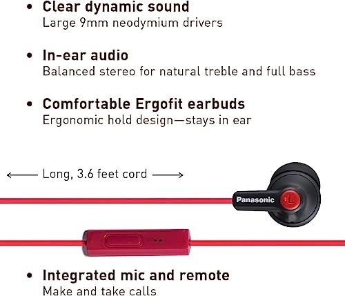 ErgoFit RP-TCM125 Wired Earbud