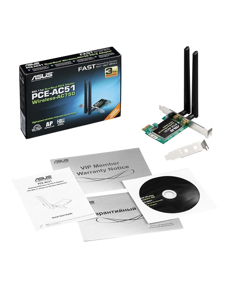 PCE-AC51 - Dual-band PCI-E wireless