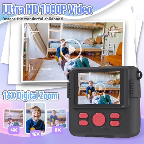 Instant Print Camera - 1080P 2.4 inch
