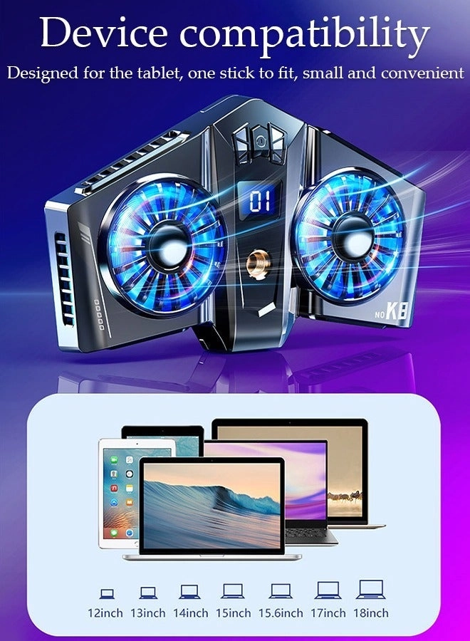 Phone Cooling Fan - Semiconductor Cooling RGB Lights