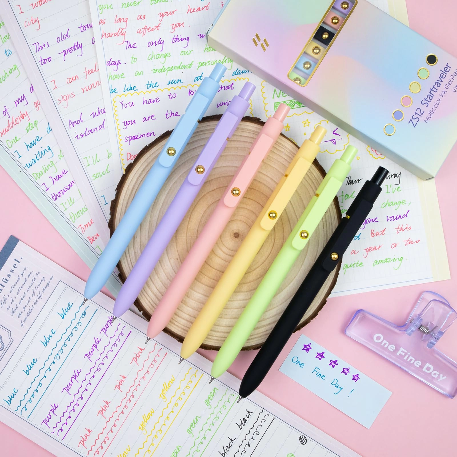 Color Pens - 6 Pcs 0.5mm