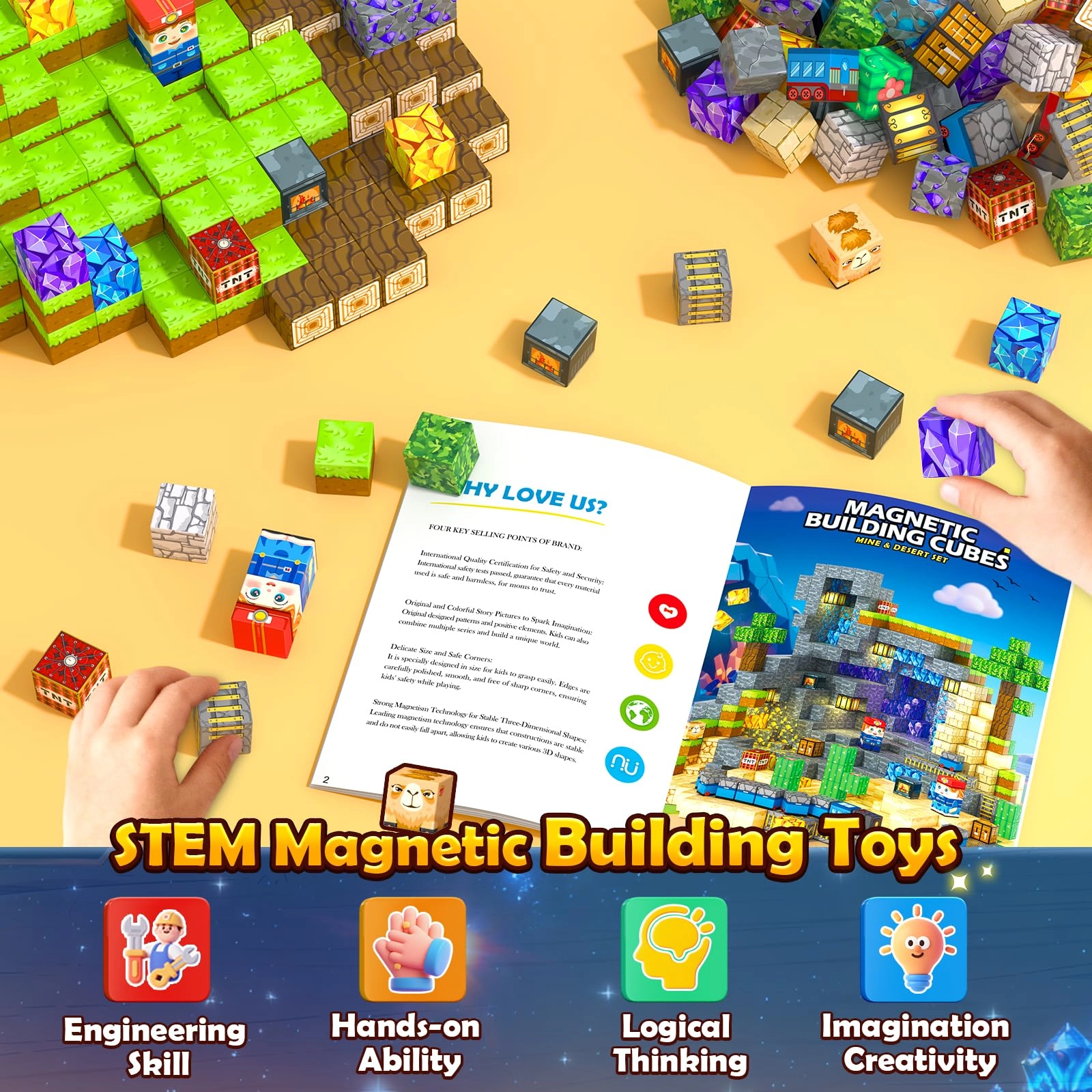 Magnetic Blocks - 150 pcs