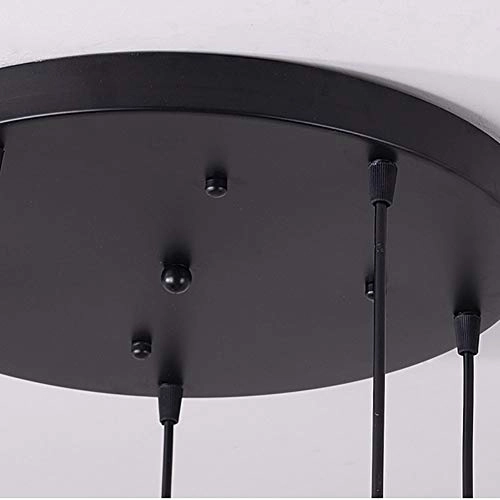 Clip Chandelier - E27 8 head Black