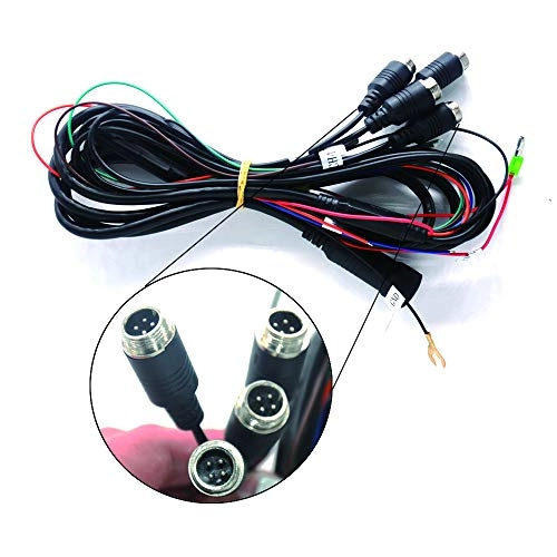 TFT LCD Car Rearview Quad Split Monitor - 9 Inches