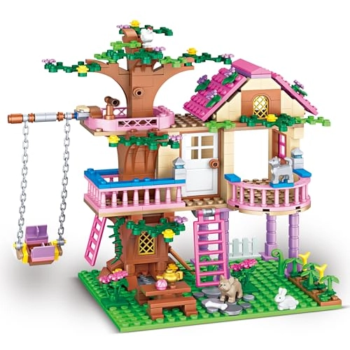 TAWPYA Tree House Building Set - Girls 504 pcs Forest