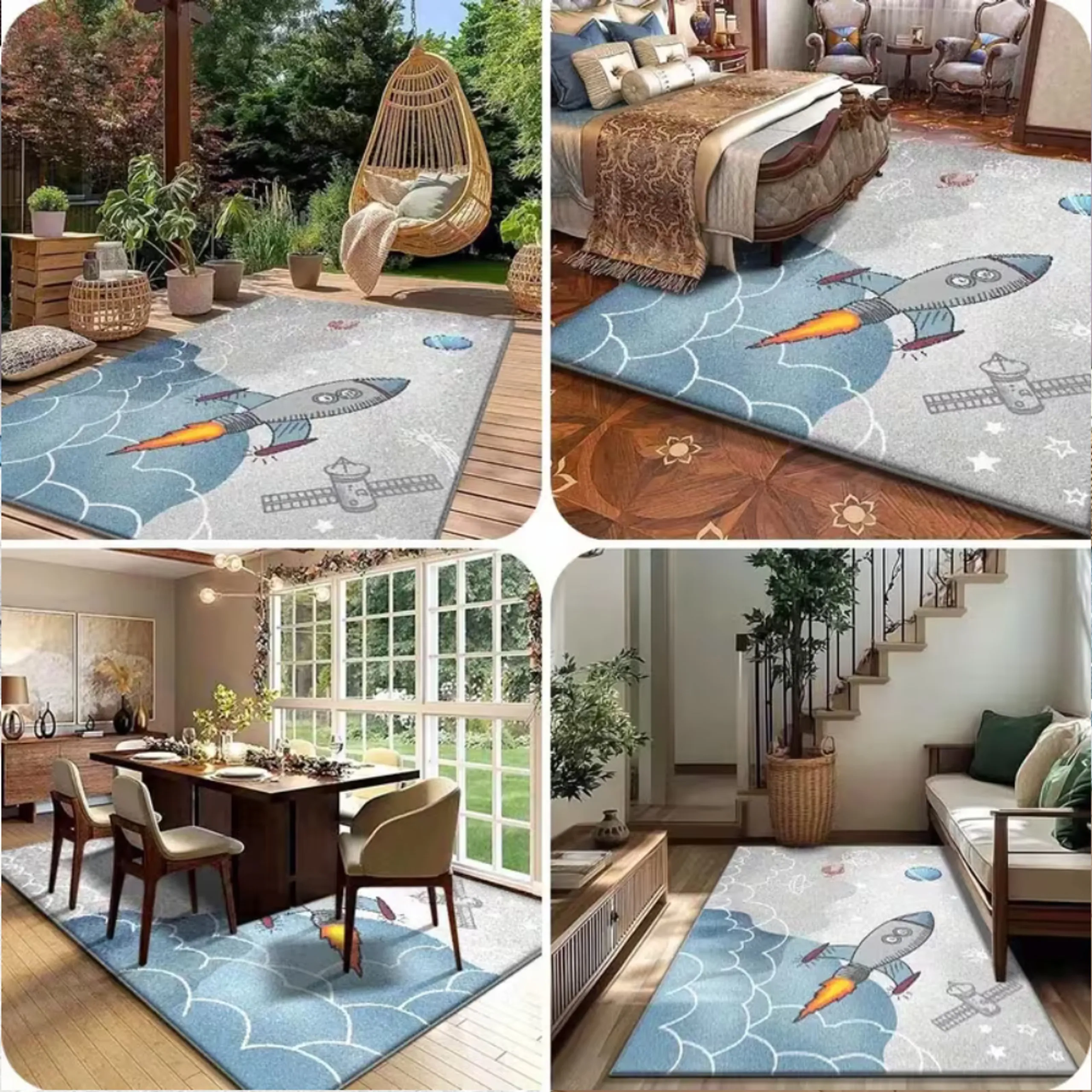 Space Cushion Play Mat - Suitable for 0 month and above