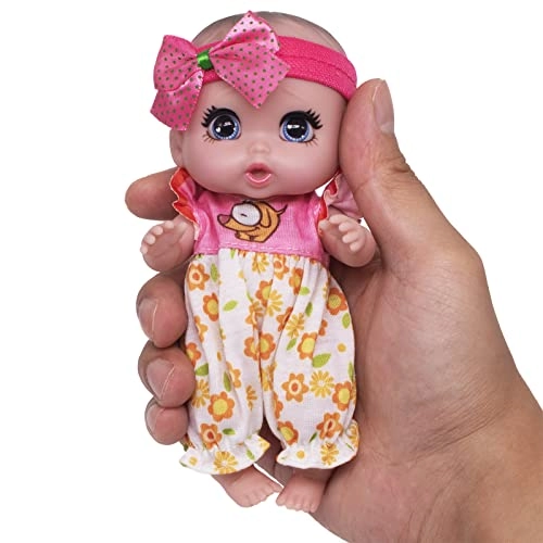 Reborn Baby Doll - 6" 16 cm Pink