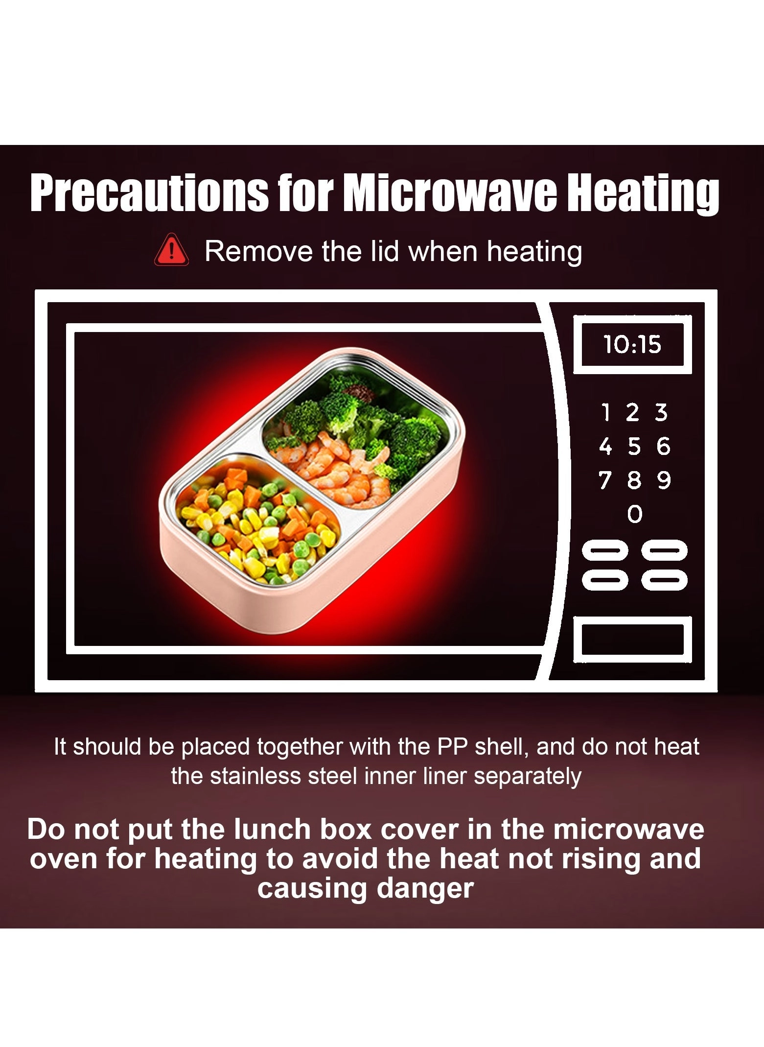 bento box - 304 Stainless steel Double-deck