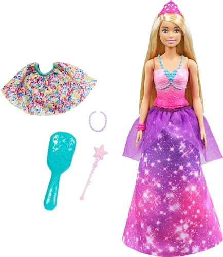 Barbie Dreamtopia - 2-In-1 11.5-In Blonde Princess To Mermaid Ages 3+