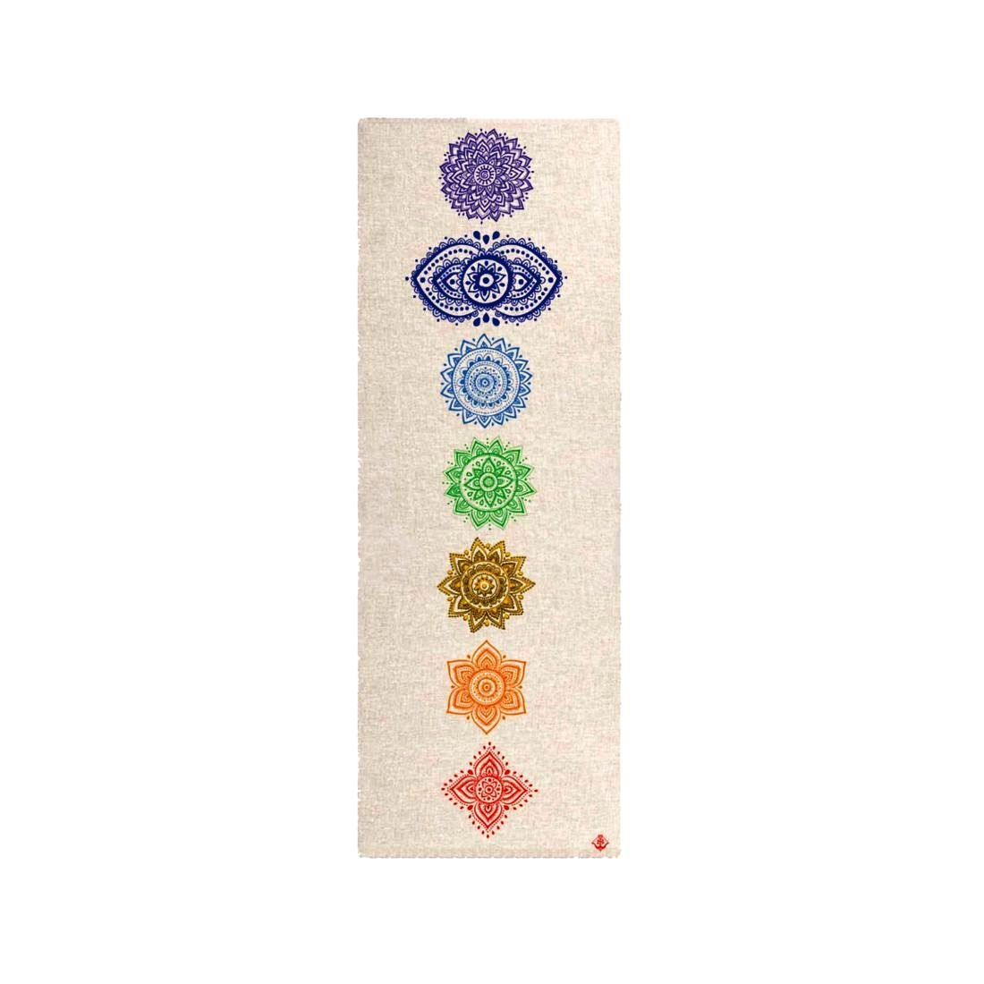 SHAKTI WARRIOR Bhakti Chakra Hemp Yoga Mat - Hemp and Natural Tree Rubber 2mm