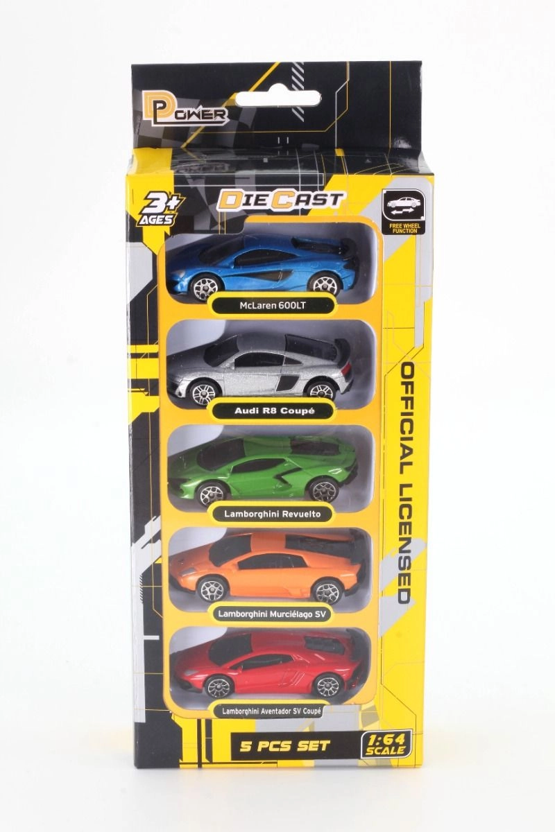 McLaren 600LT 1:64 5pcs + Audi R8 + Lamborghini Revuelto