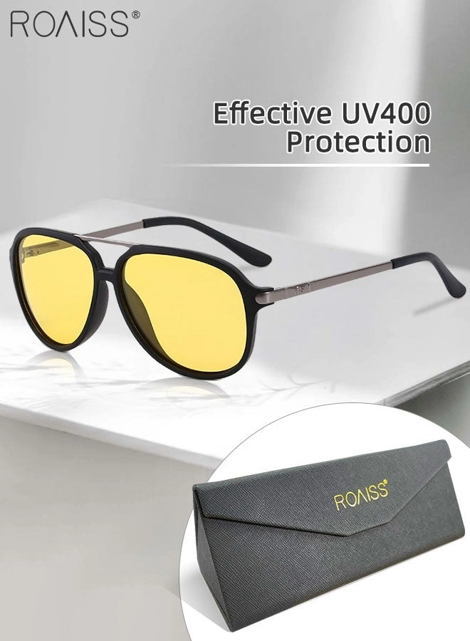 roaiss Aviator Polarized Sunglasses - 60mm Yellow