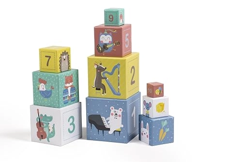 Animals Pyramid Sorting And Stacking Tower - 1+
