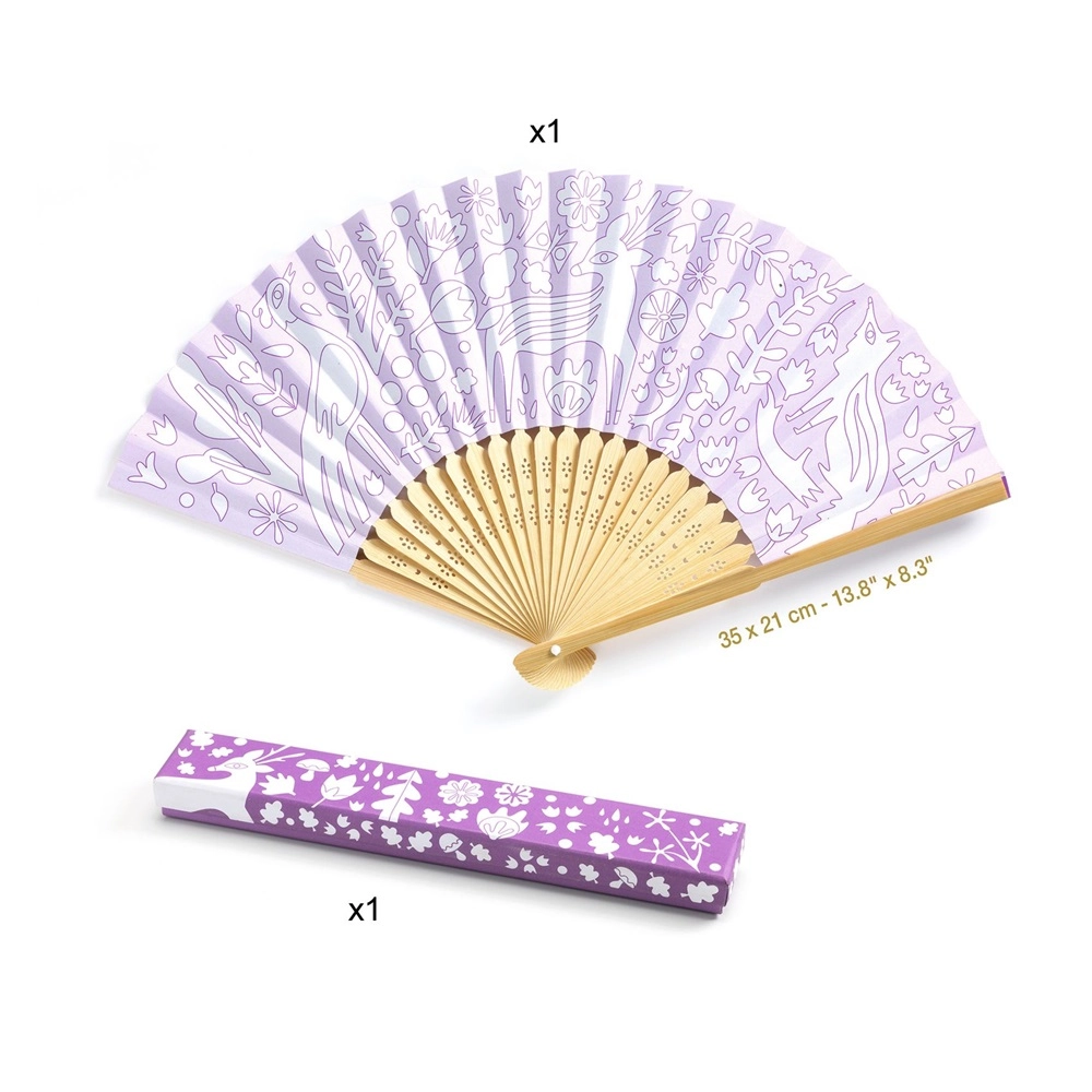Do It Yourself Craft Kit - Large fan 37 x 21 cm Protective case
