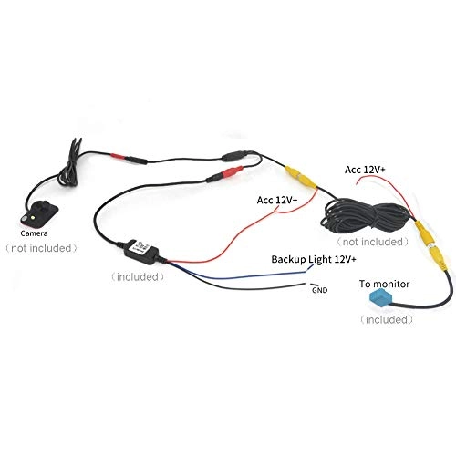 Car Rear View Camera Delay Timer Relay Filter - 10s Delay RCA Video Conversion Cable