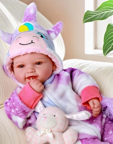 Mia Reborn Baby Doll - 17-inch Vinyl Cotton Ages 3+