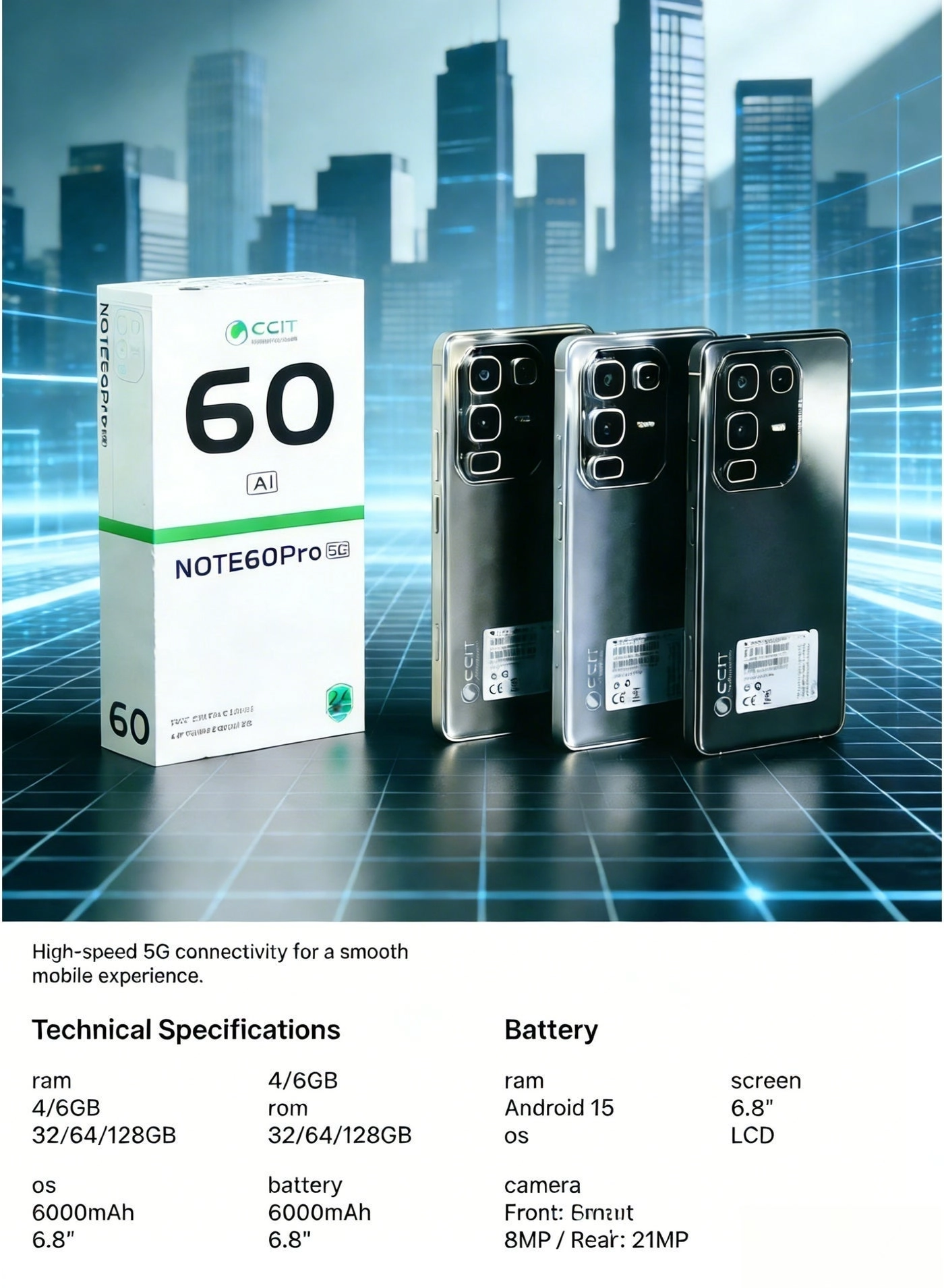 Note 60 Pro - 6GB 128GB
