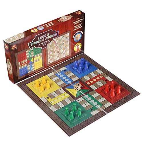 Toysbox Grand Ludo - Jumbo Size Wooden Dice + Snakes & Ladders