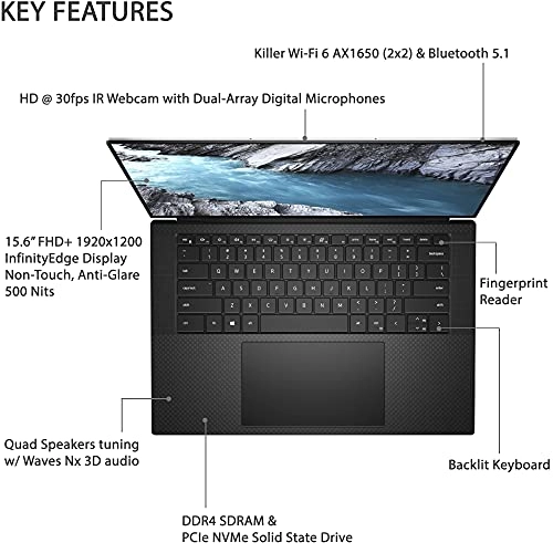 XPS 15 9510 - 15.6'' Core i9-11900H 32GB DDR4 1TB SSD