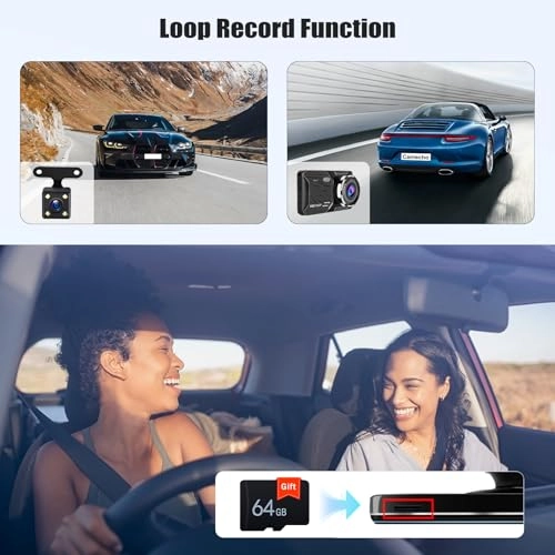 Dash Cam Front and Rear - 1080P 30FPS