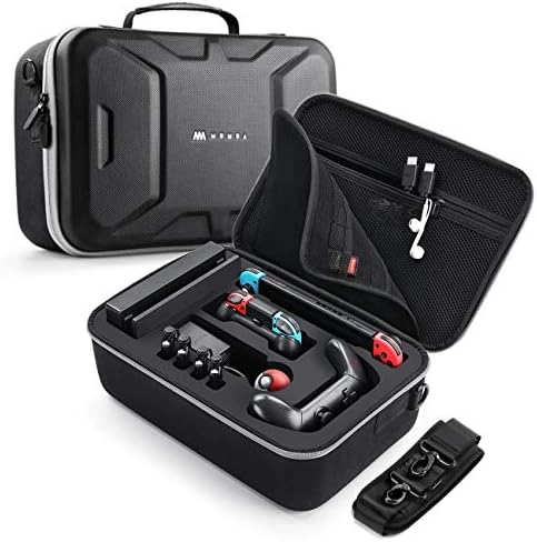 MZA STORES Deluxe Carrying Case for Nintendo Switch OLED - Large capacity Hard Shell Protection