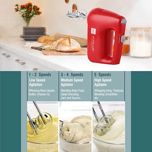 Supreme Hand Beater Blender - Lightweight Dough hook Various speeds